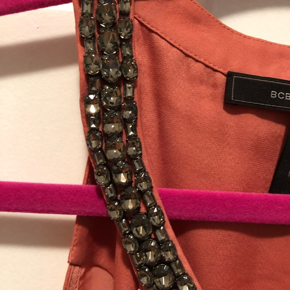 BCBG Maxazria embellished neck tank in copper - Picture 5 of 5